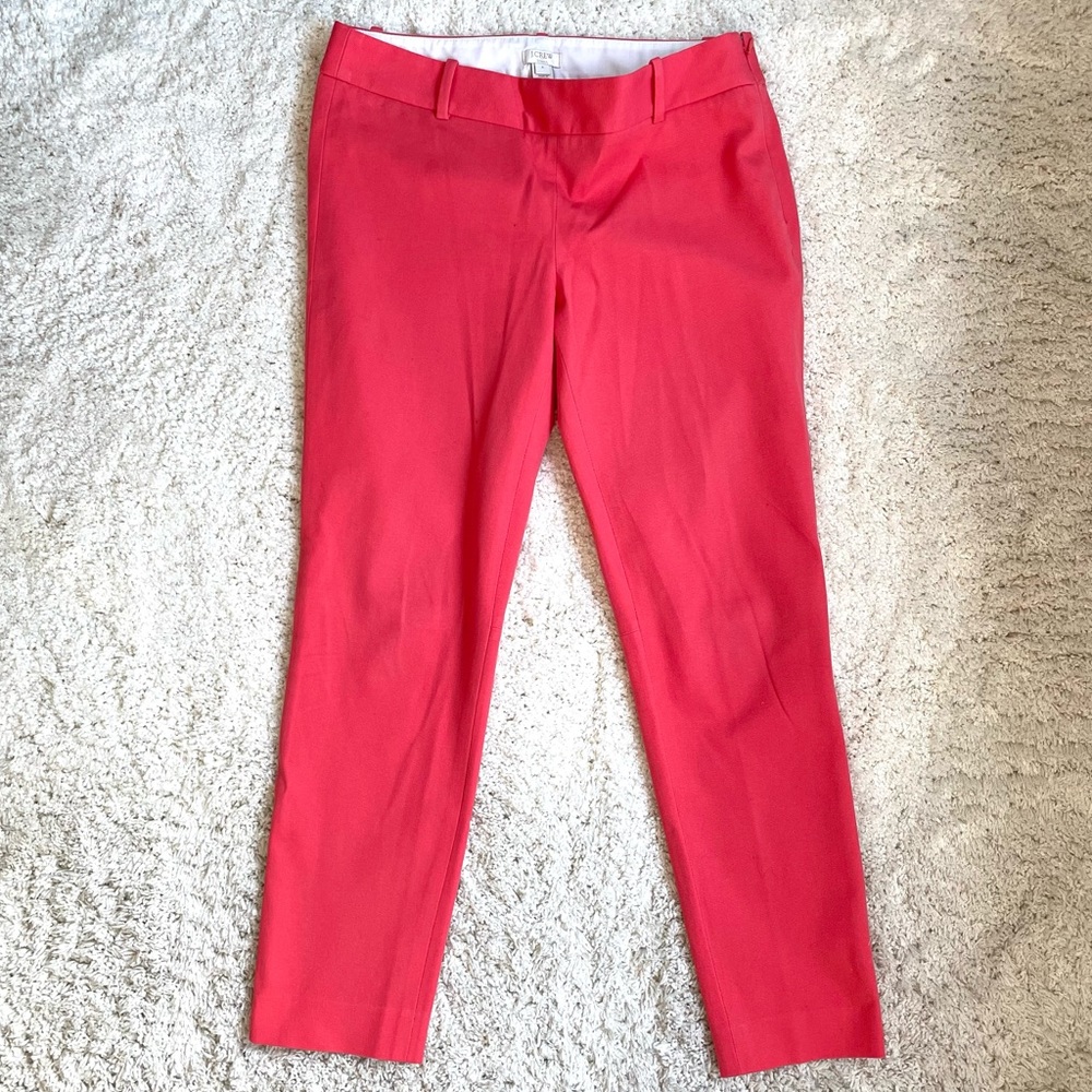J. Crew Factory Light Red Winnie Skinny Dress Pants